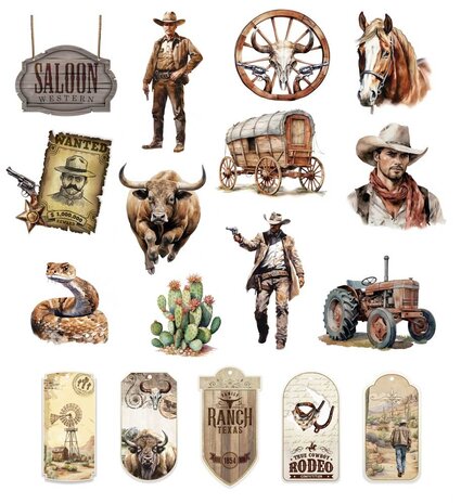 Papers For You Wild West Die Cuts (PFY-12911) (OUTLET)