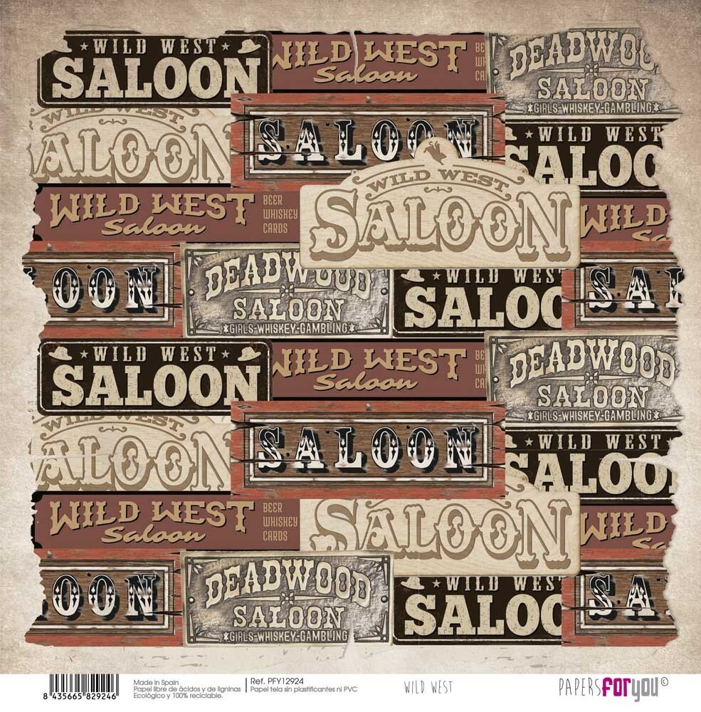 Papers For You Wild West Canvas Scrap Pack (8pcs) (PFY-12923) (DISCONTINUED) Papers For You Wild West Canvas Scrap Pack (8pcs) (PFY-12923) (DISCONTINUED)