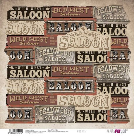 Papers For You Wild West Canvas Scrap Pack (8pcs) (PFY-12923) (DISCONTINUED) Papers For You Wild West Canvas Scrap Pack (8pcs) (PFY-12923) (DISCONTINUED)