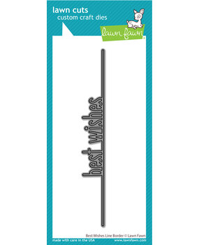 Lawn Fawn Best Wishes Line Border Lawn Cuts Dies (LF3384) (OUTLET)