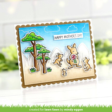 Lawn Fawn Cloud Background: Landscape Hot Foil Plate (LF3388) (OUTLET)