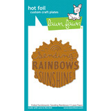 Lawn Fawn Foiled Sentiments: Sending Rainbows Hot Foil Plate (LF3387) (OUTLET)