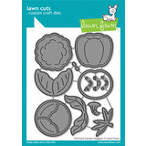 Lawn Fawn Stitched Garden Veggies Lawn Cuts Dies (LF3373) (OUTLET)