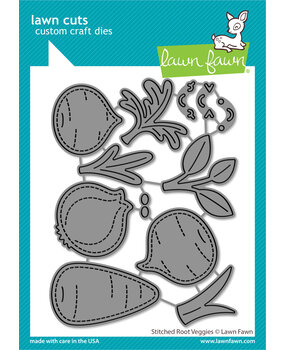 Lawn Fawn Stitched Root Veggies Lawn Cuts Dies (LF3374) (OUTLET)