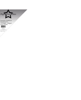 Paper Favourites Smooth Cardstock 12x12 Inch Snow White 220gsm (10pcs) (PFSS524)