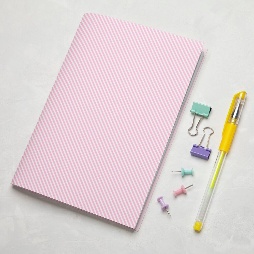 Masterpiece Design Little Project Notebook - A5 Lined Pages - Pink (MP202217) (DISCONTINUED)