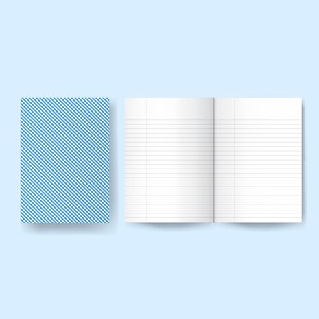 Masterpiece Design Little Project Notebook - A5 Lined Pages - Blue (MP202216) (OUTLET)
