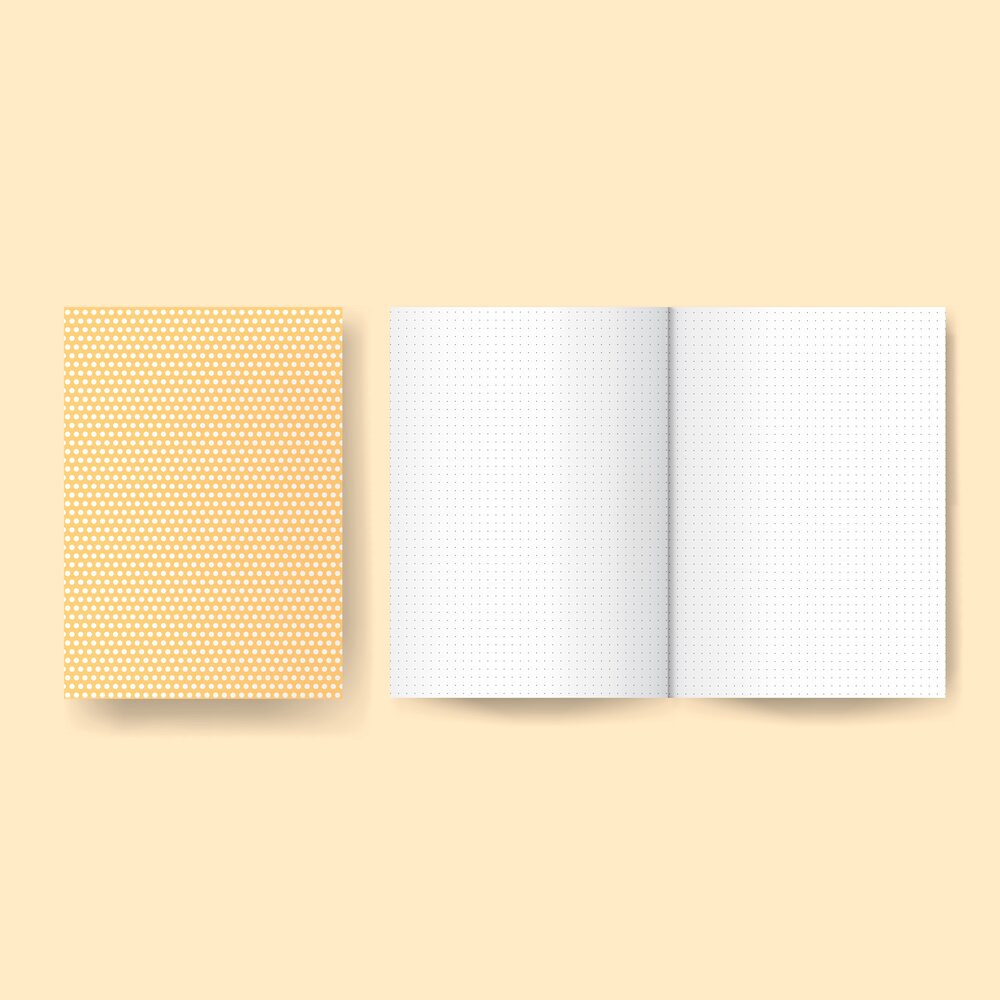 Masterpiece Design Little Project Notebook - A5 Dotted Pages - Yellow (MP202215) (OUTLET)