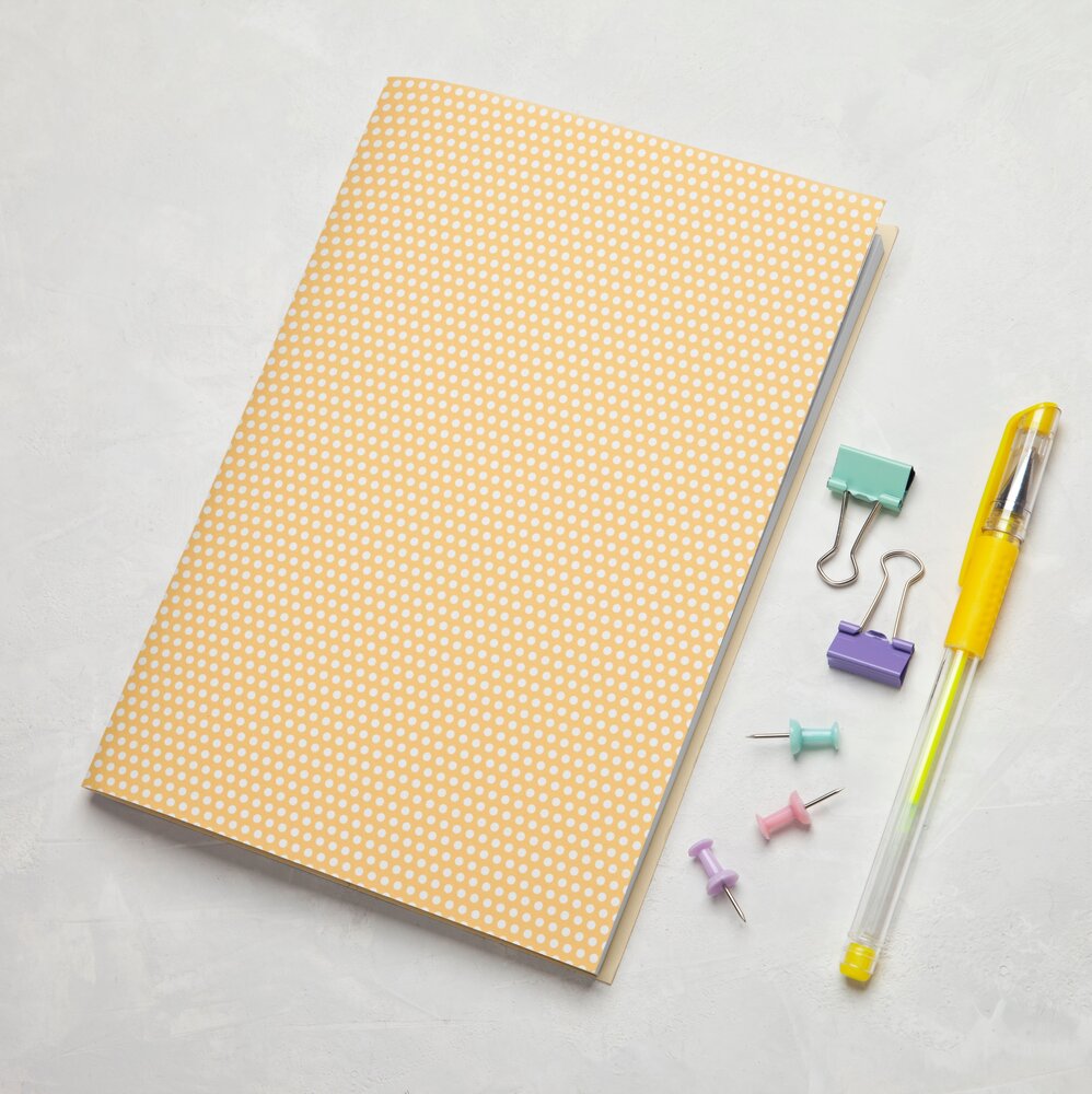 Masterpiece Design Little Project Notebook - A5 Dotted Pages - Yellow (MP202215) (OUTLET)