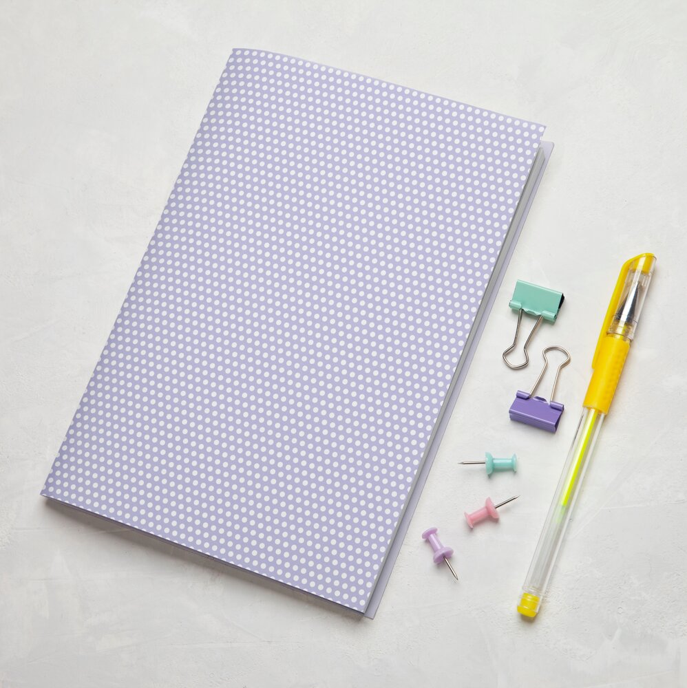 Masterpiece Design Little Project Notebook - A5 Dotted Pages - Purple (MP202214) (DISCONTINUED)