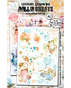 Aall and Create Rub-Ons A5 Explosive Bombosive (AALL-RO-006)