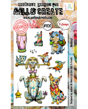 Aall and Create Stamp Set A6 Walkies! (AALL-TP-1120) (DISCONTINUED)