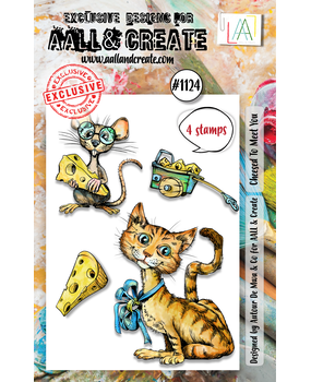 Aall and Create Stamp Set A7 Cheesed To Meet You (AALL-TP-1124) (DISCONTINUED)