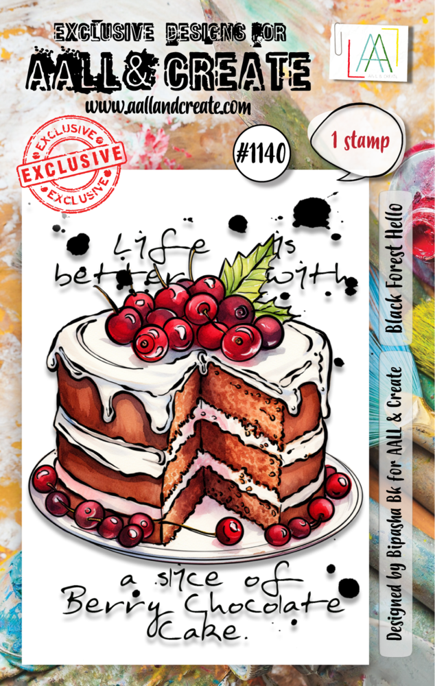 Aall and Create Stamp Set A7 Black Forest Hello (AALL-TP-1140) (DISCONTINUED) Aall and Create Stamp Set A7 Black Forest Hello (AALL-TP-1140) (DISCONTINUED)