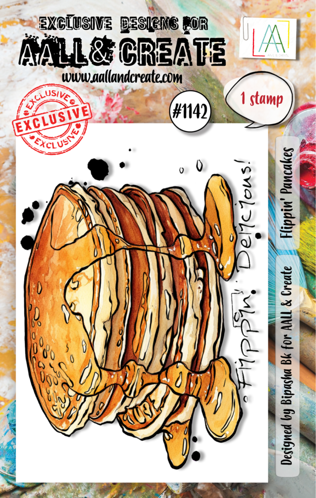 Aall and Create Stamp Set A7 Flippin' Pancakes (AALL-TP-1142) (DISCONTINUED) Aall and Create Stamp Set A7 Flippin' Pancakes (AALL-TP-1142) (DISCONTINUED)