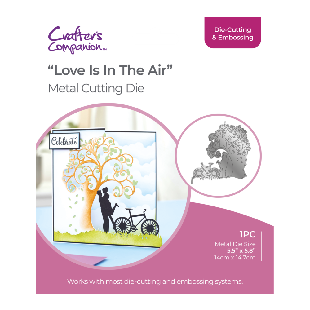 Gemini Half Create-a-Card Dies Love Is in the Air (GEM-MD-CAD-LITA) (DISCONTINUED)