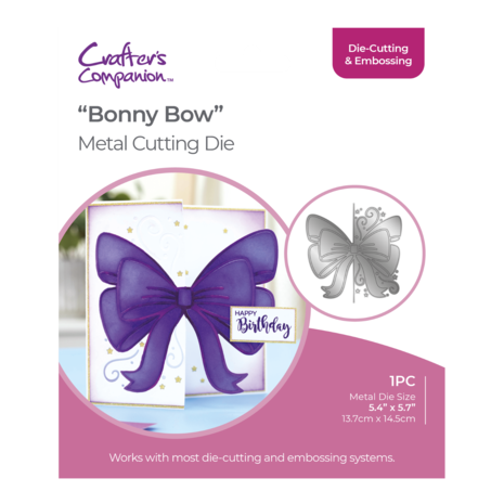 Gemini Half Create-a-Card Dies Bonny Bow (GEM-MD-CAD-BOBO) (DISCONTINUED) Gemini Half Create-a-Card Dies Bonny Bow (GEM-MD-CAD-BOBO) (DISCONTINUED)