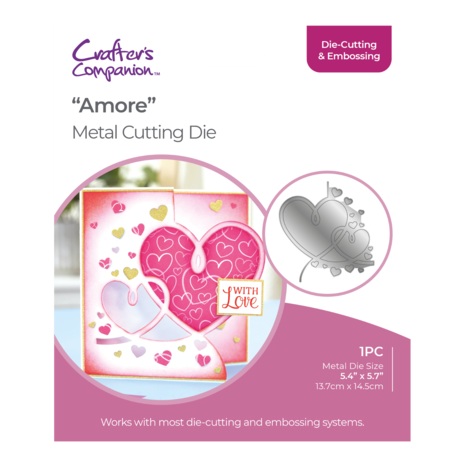 Gemini Half Create-a-Card Dies Amore (GEM-MD-CAD-AMOR) (DISCONTINUED) Gemini Half Create-a-Card Dies Amore (GEM-MD-CAD-AMOR) (DISCONTINUED)