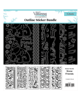 JEJE Produkt Krazy Kreations Stickers Snow Friends (5pcs) (6.2312) (DISCONTINUED) JEJE Produkt Krazy Kreations Stickers Snow Friends (5pcs) (6.2312) (DISCONTINUED)