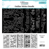 JEJE Produkt Krazy Kreations Stickers Cats (5pcs) (6.2316) (DISCONTINUED)