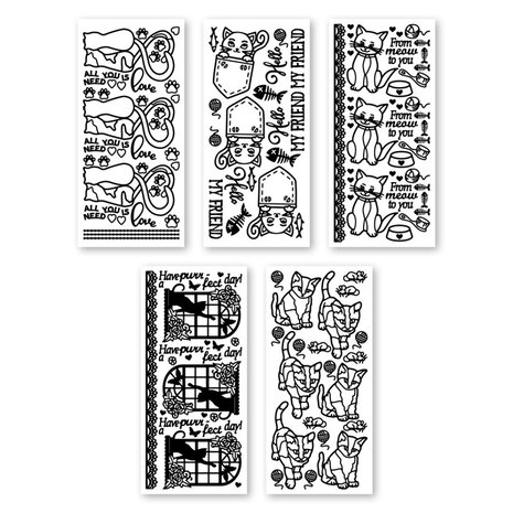 JEJE Produkt Krazy Kreations Stickers Cats (5pcs) (6.2316) (DISCONTINUED) JEJE Produkt Krazy Kreations Stickers Cats (5pcs) (6.2316) (DISCONTINUED)