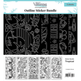 JEJE Produkt Krazy Kreations Stickers Tropical (5pcs) (6.2317) (DISCONTINUED)