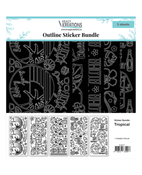JEJE Produkt Krazy Kreations Stickers Tropical (5pcs) (6.2317) (DISCONTINUED) JEJE Produkt Krazy Kreations Stickers Tropical (5pcs) (6.2317) (DISCONTINUED)