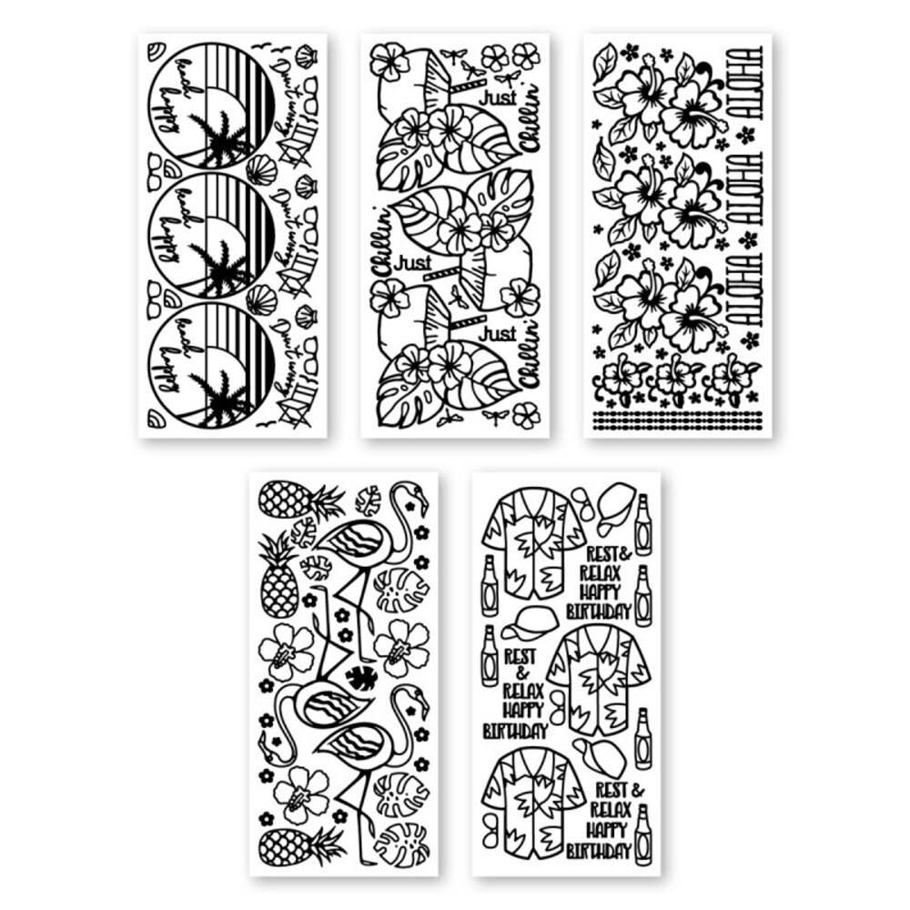 JEJE Produkt Krazy Kreations Stickers Tropical (5pcs) (6.2317) (DISCONTINUED) JEJE Produkt Krazy Kreations Stickers Tropical (5pcs) (6.2317) (DISCONTINUED)