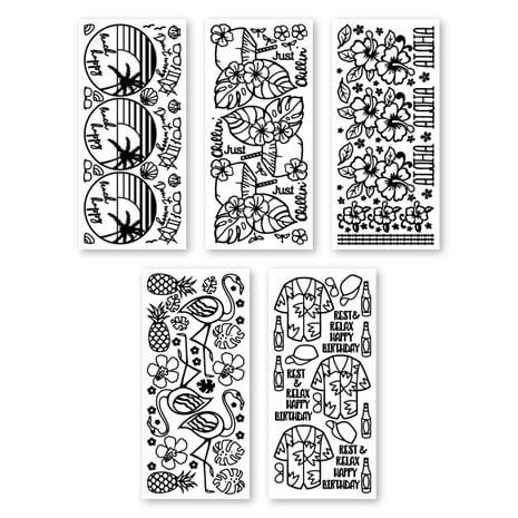 JEJE Produkt Krazy Kreations Stickers Tropical (5pcs) (6.2317) (DISCONTINUED) JEJE Produkt Krazy Kreations Stickers Tropical (5pcs) (6.2317) (DISCONTINUED)