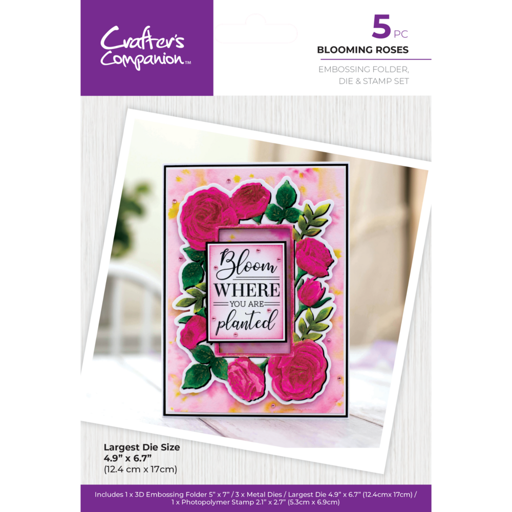 Gemini Embossed Frames 3D Folder/Die/Stamp Blooming Roses (GEM-3DEF5-MD-STP-BR) (DISCONTINUED) Gemini Embossed Frames 3D Folder/Die/Stamp Blooming Roses (GEM-3DEF5-MD-STP-BR) (DISCONTINUED)
