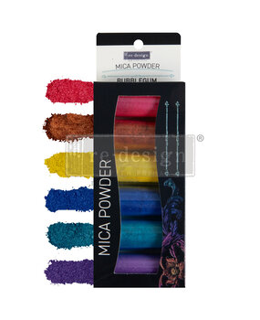 Re-Design with Prima Bubblegum Decor Mica Powder Set 6x5g (662844) (DISCONTINUED)