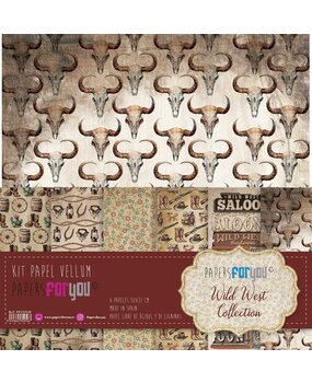 Papers For You Wild West Vellum Paper Pack (6pcs) (PFY-12956) (DISCONTINUED)