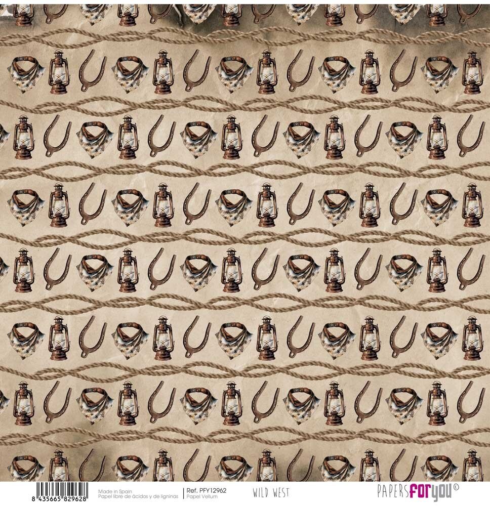 Papers For You Wild West Vellum Paper Pack (6pcs) (PFY-12956) (DISCONTINUED) Papers For You Wild West Vellum Paper Pack (6pcs) (PFY-12956) (DISCONTINUED)