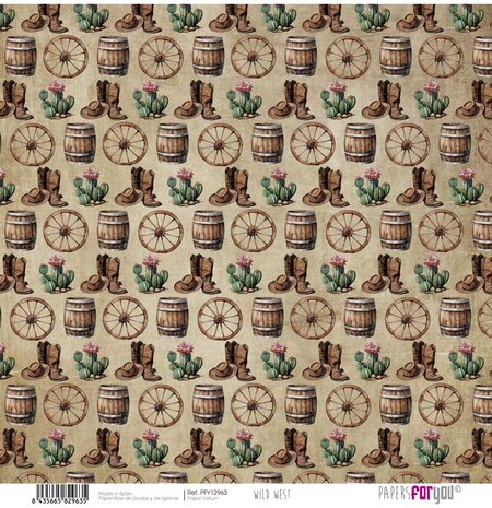 Papers For You Wild West Vellum Paper Pack (6pcs) (PFY-12956) (DISCONTINUED) Papers For You Wild West Vellum Paper Pack (6pcs) (PFY-12956) (DISCONTINUED)
