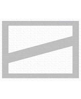 My Favorite Things Smart Mask - Horizontal Diagonal Center Strip Stencil (ST-199) (DISCONTINUED)