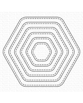My Favorite Things Stitched Rounded Hexagon STAX Die-namics (MFT-2737) (DISCONTINUED)