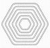 Stitched Rounded Hexagon STAX Die-namics (MFT-2737) (DISCONTINUED)