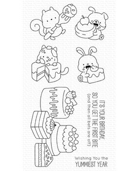 My Favorite Things Birthday Bites Clear Stamps (JB-036) (DISCONTINUED)
