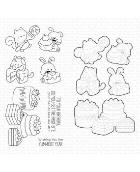 My Favorite Things Birthday Bites Stamp & Die Duo (DUO-105) (DISCONTINUED)