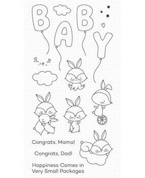 My Favorite Things Happiness Comes in Very Small Packages Clear Stamps (CS-859) (DISCONTINUED)