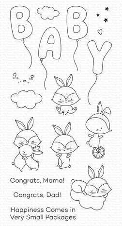 My Favorite Things Happiness Comes in Very Small Packages Clear Stamps (CS-859) (DISCONTINUED)