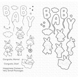 My Favorite Things Happiness Comes in Very Small Packages Stamp & Die Duo (DUO-107) (DISCONTINUED)