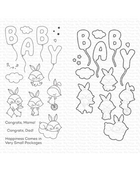 My Favorite Things Happiness Comes in Very Small Packages Stamp & Die Duo (DUO-107) (DISCONTINUED)