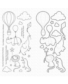 My Favorite Things Headed for the Stars Stamp & Die Duo (DUO-108) (DISCONTINUED)