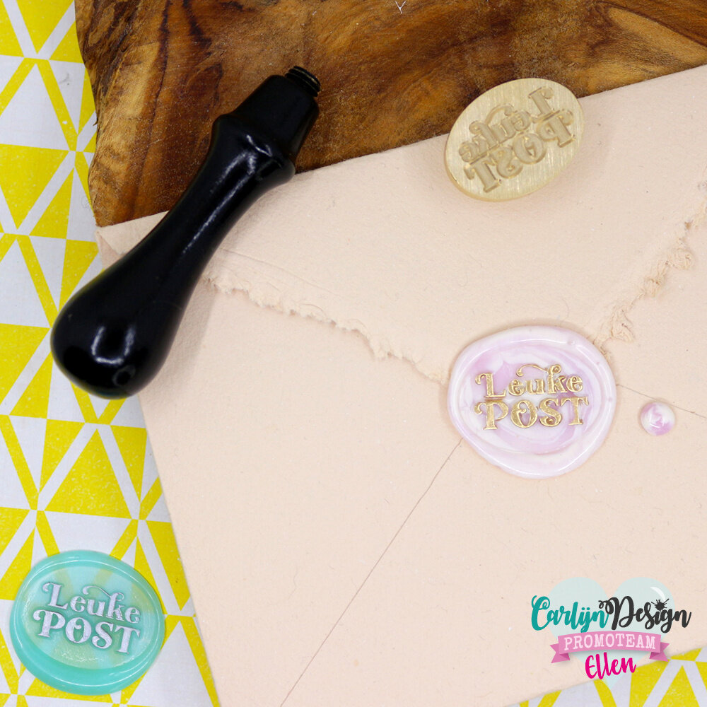 CarlijnDesign Waxzegel 41 Leuke post 2 + Handvat (CDWX-0066) (DISCONTINUED)