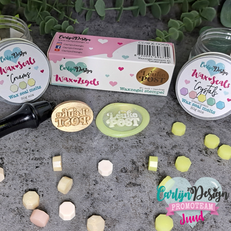 CarlijnDesign Waxzegel 41 Leuke post 2 + Handvat (CDWX-0066) (DISCONTINUED)