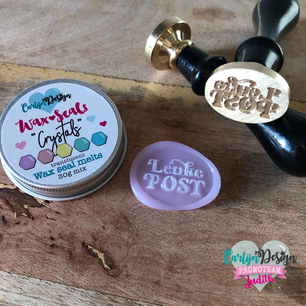 CarlijnDesign Wax Seal Stamp 41 Leuke post 2 + Handle (CDWX-0066) CarlijnDesign Wax Seal Stamp 41 Leuke post 2 + Handle (CDWX-0066)