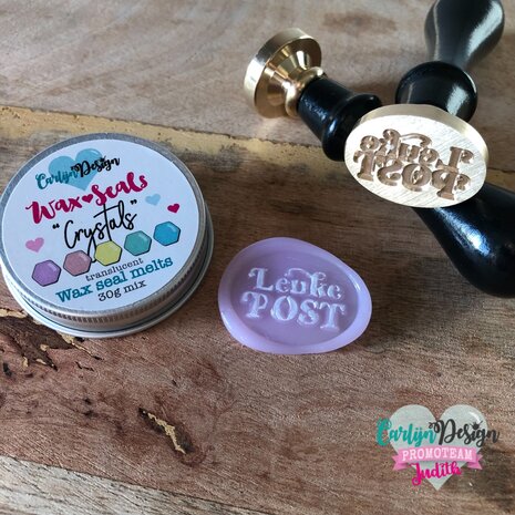 CarlijnDesign Waxzegel 41 Leuke post 2 + Handvat (CDWX-0066) (DISCONTINUED)