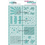 CarlijnDesign Stencils ATC Backgrounds (CDSC-0030)