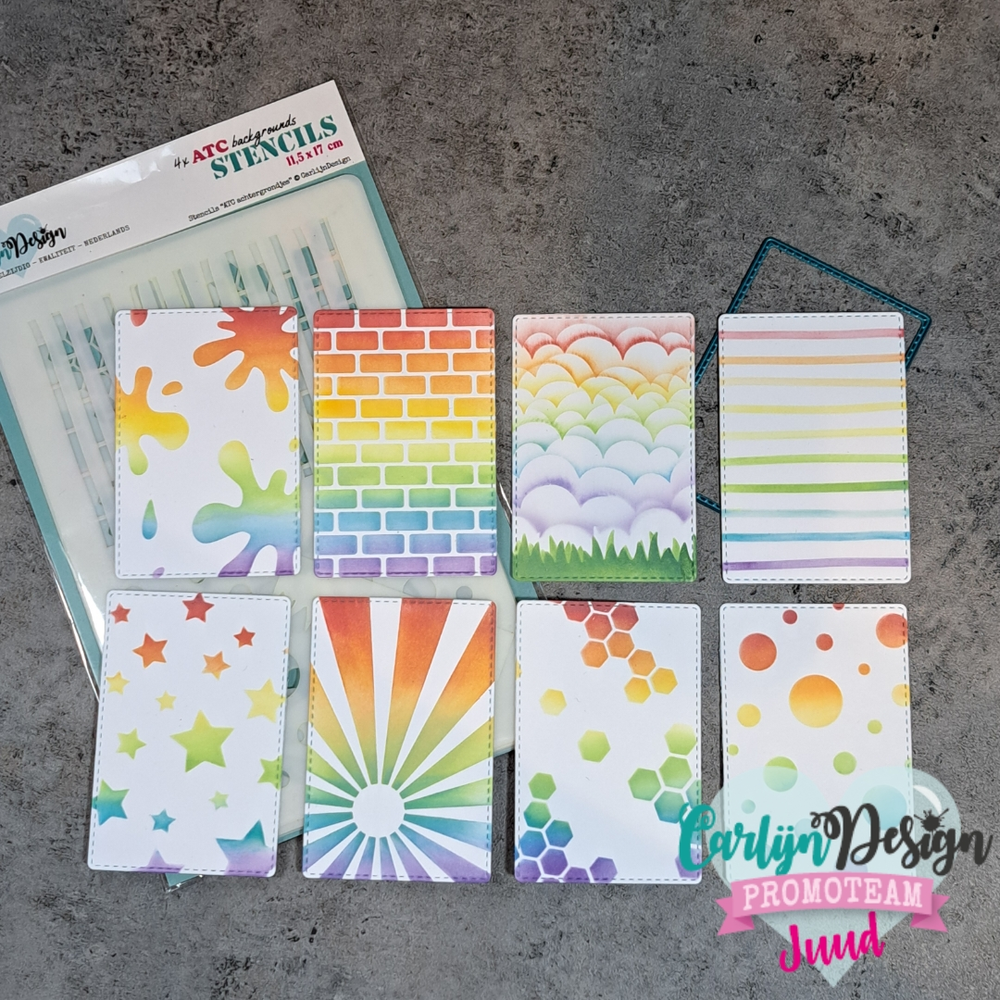 CarlijnDesign Stencils ATC Backgrounds (CDSC-0030) CarlijnDesign Stencils ATC Backgrounds (CDSC-0030)